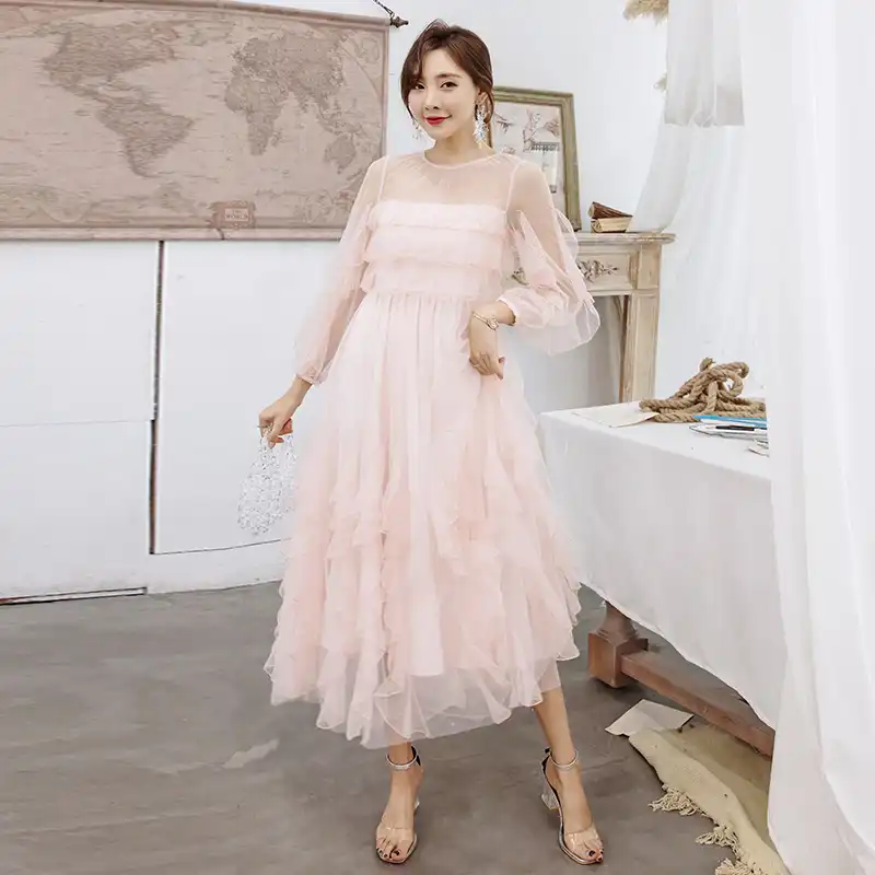 Ankle length tulle dress Clearance