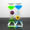 Hot Sale Kid Toys Double Heart Floating Liquid Motion Bubble Drip Oil Hourglass Timer Clock Kids Gifts Visual Movement Hourglass ► Photo 2/6