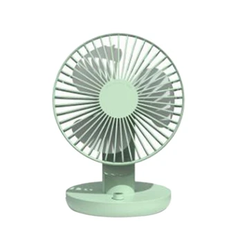 

Cooling Fan Multi Function Bionic Blade Design Adjustable Ballet Shaking Head USB Charging Desktop Electric Fan,Green