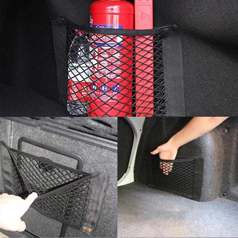 25cm Car Back Rear Trunk Seat Mesh Net for Car SUV Trunk Motorhome