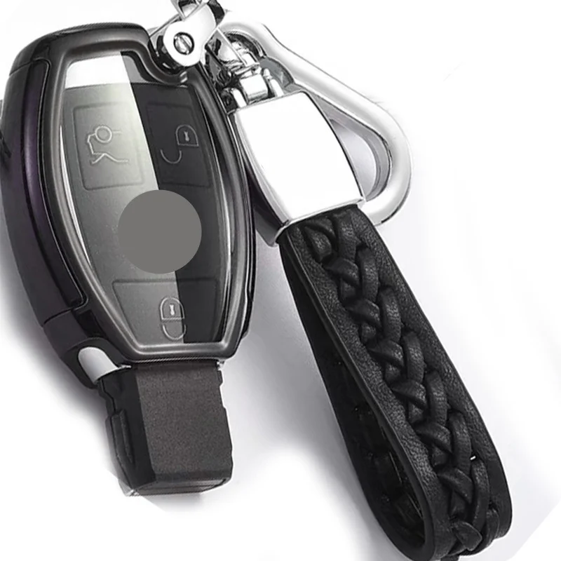 

Car Key Cover for benz Case Covers Protection For Mercedes Benz W204 W212 W176 AMG W203 W210 W211 W124 W202 Ring