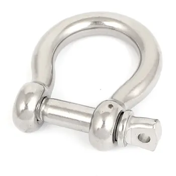 

uxcell M12 Stainless Steel U-Shape Bow Shackles Wire Rope Fastener Silver Tone
