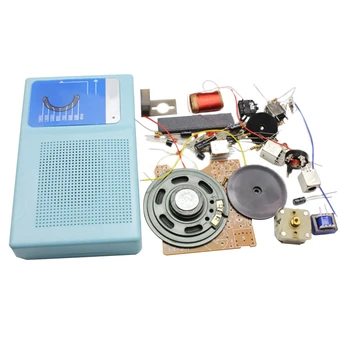 

Superheterodyne Radio Receiver Board DIY Kits 7 Transistor + sch + Case with Speaker DIY Kits