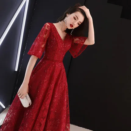 2020 Vestido De Festa Toast Jurk De Bruid Nieuwe 2020 Lange Show Dunne Herinnert Bruiloft Rok Vrouwelijke Waardering Banket Qiu dong 2020 Vestido De Festa Toast Jurk De Bruid Nieuwe 2020 Lange Show Dunne Herinnert Bruiloft Rok Vrouwelijke Waardering Banket Qiu dong
