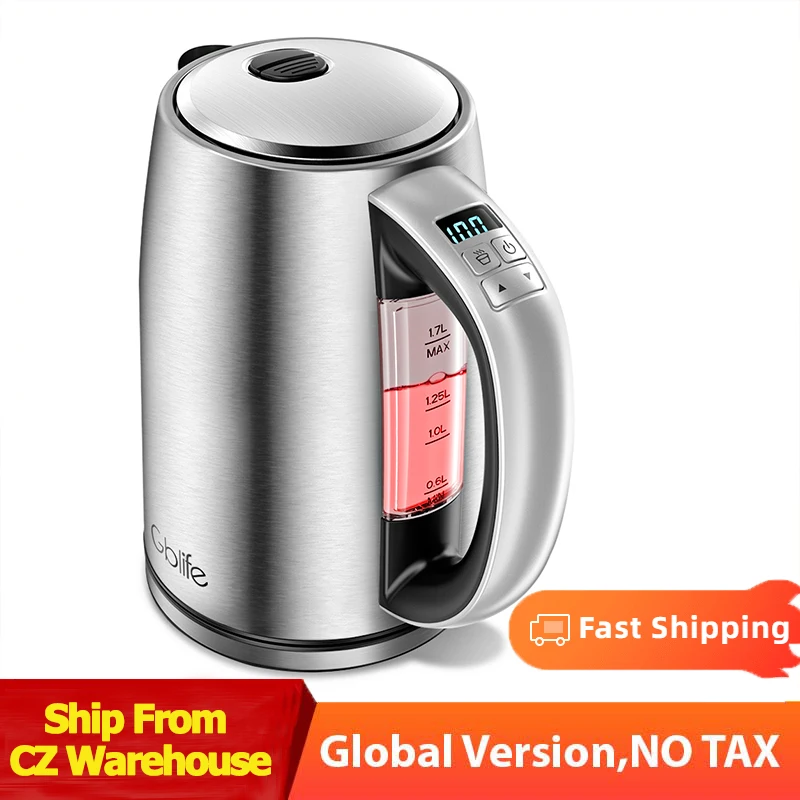 

GBlife KSK008A 1.7L Smart Cheap Electric Kettle 2200W Fast Boiling Portable Travel Kitchen High Quality Stainless Steel Boiler