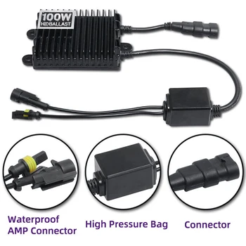

HID Ballast HID Kit Universal AC 12V 100W Car Xenon Light Bulb Replacement Ballast Voltage Regulator Conversion 1 Pcs