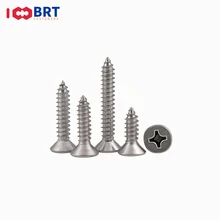 

10/50pcs M1.2 M1.4 M1.7 M2 M2.6 M3 M4 M5 M6 Micro Small Lengthen 304 Stainless steel Cross Phillips Flat Countersunk Head Screw