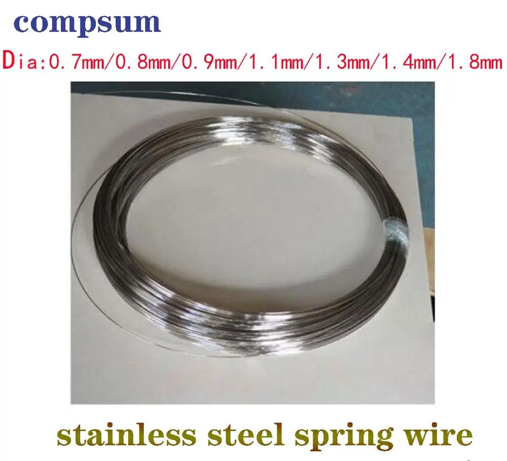 Stainless Steel Wire Stainless steel spring hard wire Fishing hard wire bending spring 0.7mm/0.8mm/0.9mm/1mm