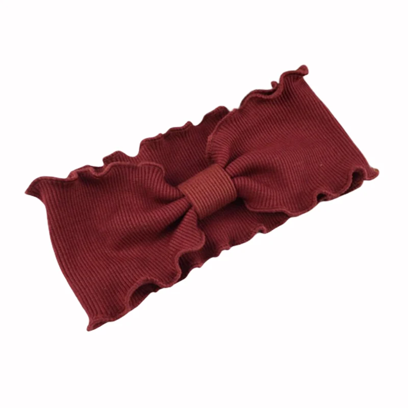 Wine Red Женские расширенные резинки для волос спиральные двойные тканевые вязаные украшения однотонный цветной головной убор модные повязки для волос аксессуары для волос - Цвет: Wine Red