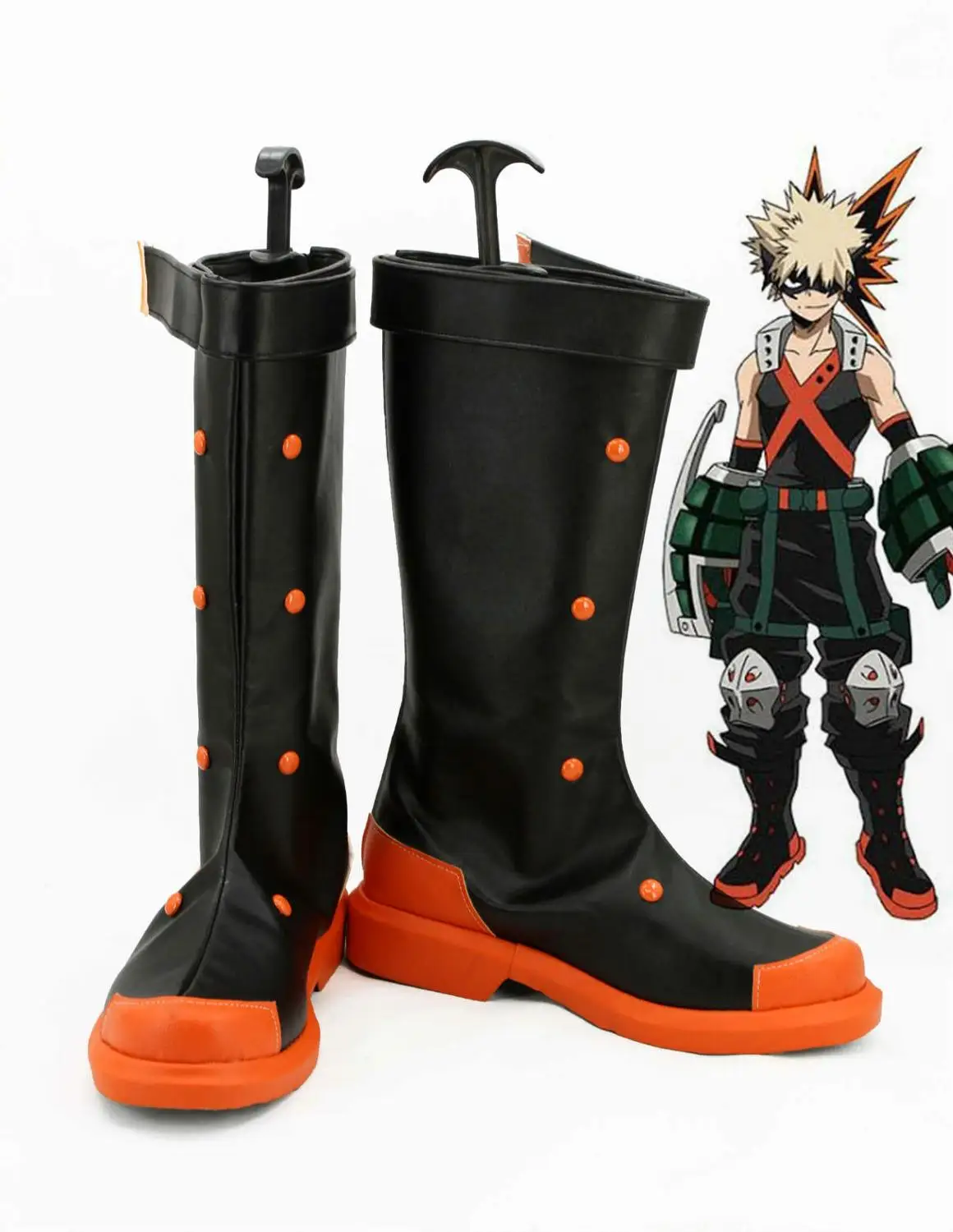 Bakugou Boku No Hero Academy Izuku Midoriya/Обувь для костюмированной вечеринки; ботинки для косплея «Мой герой»; Bakugou; обувь Shoto Todoroki - Цвет: Bakugou