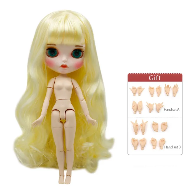 Ледяная фабрика blyth кукла Обнаженная шарнир тело 1/6 BJD 30 см модные куклы игрушки подарок специальная цена на продажу - Цвет: 280BL288 M