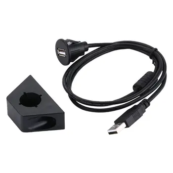 

USB 2.0 AM/AF Car Truck Boat Dashboard Mount USB2.0 Male To Female Extension Cable 1m/2m Car Audio Speaker Extension Line