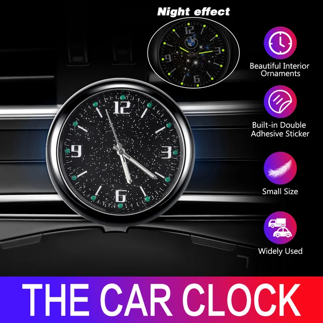 Auto Uhr Auto interne Stick-on Mini digitale Mode Uhr Auto Quarzuhr Uhr Auto  Ornamente Zubehör - AliExpress