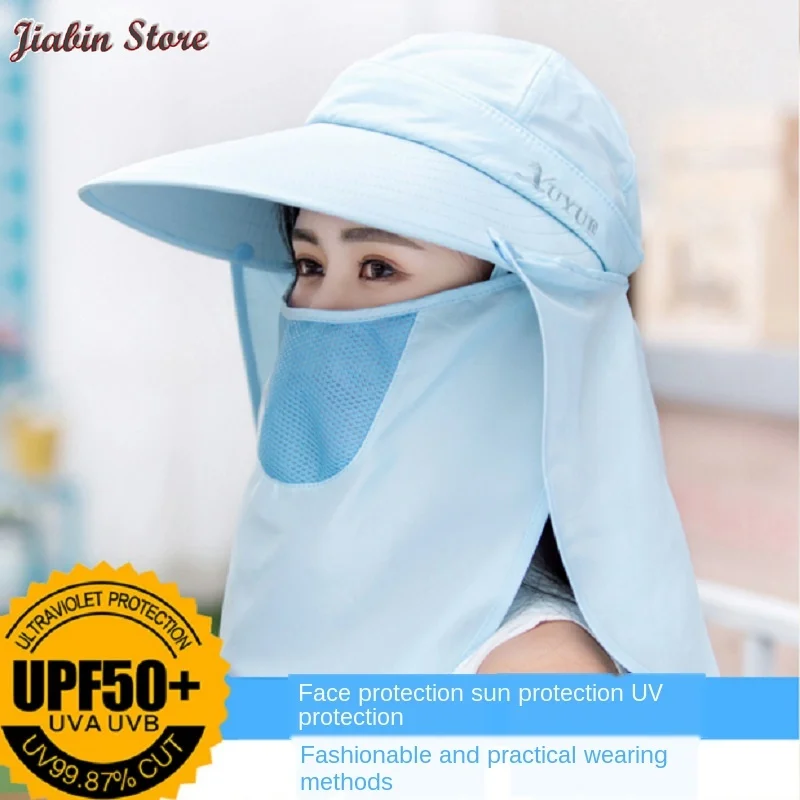 

UV Protection Sun Hat Unisex Protection Face Neck Flap Sun Cap Face Man Sun Cap Summer Hat Work Casual Hat Summer Sun Hats