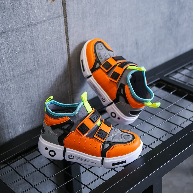 

2019 Children Autumn New Style Fashion Mixed Colors Casual Board Shoes BOY'S Lightweight Breathable Athletic Shoes Korean-style