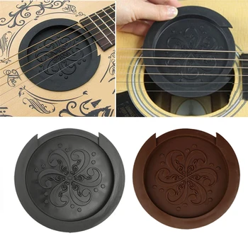 

Sound Hole Part Guitar Muffler Silencer Mute Black/Brown Silicone Cover Acceaaories Acoustic Musical Instruments Effective