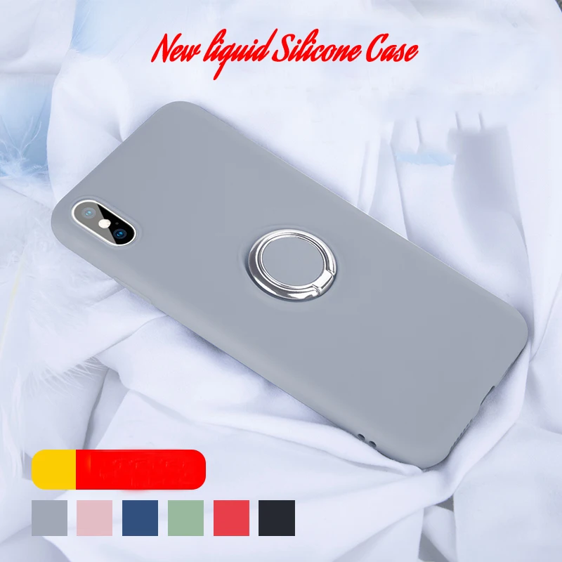 

Luxury liquid silicone case Phone Case For iPhone X XS XR XS Max For iPhone 6 6S 7 8 Plus Case Protection Case
