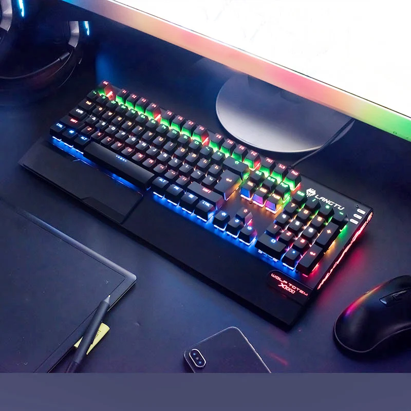 G300 механическая клавиатура может менять вал синий переключатель RGB подсветка