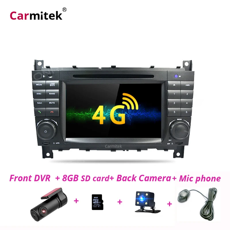 Android 10 0 2 DIN автомобильный DVD GPS для Mercedes/Benz W203 W209 W219 W169 A160 C180 C200 C230 C240 CLK200 CLK22 Радио