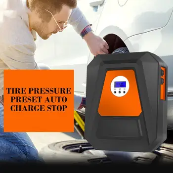 

High-Power Car Air Pump Portable Car Tire Pump Air Pump Multi-Function Tire Pressure Preset Digital Pump