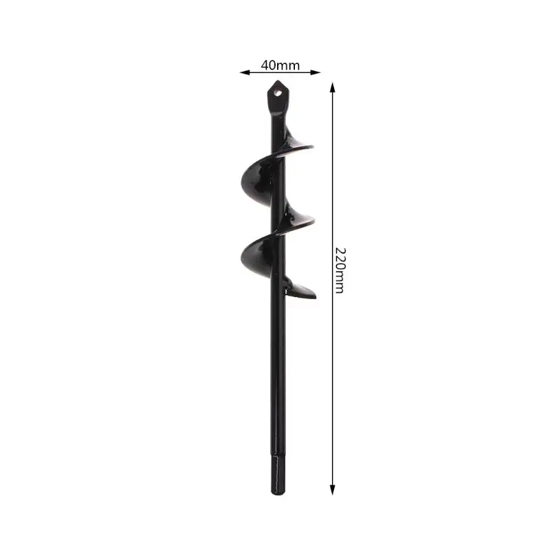 

Black Home Yard Garden Flower Plant Farm Planting Auger Digger Twist Spiral Bit Digging Holes Drill Bit Tools B95A