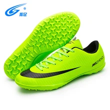 Zhenzu футбольные бутсы TF подошва дерн дышащие уличные кроссовки для мужчин футбольные тренировочные бутсы унисекс Zapatos De Futbol