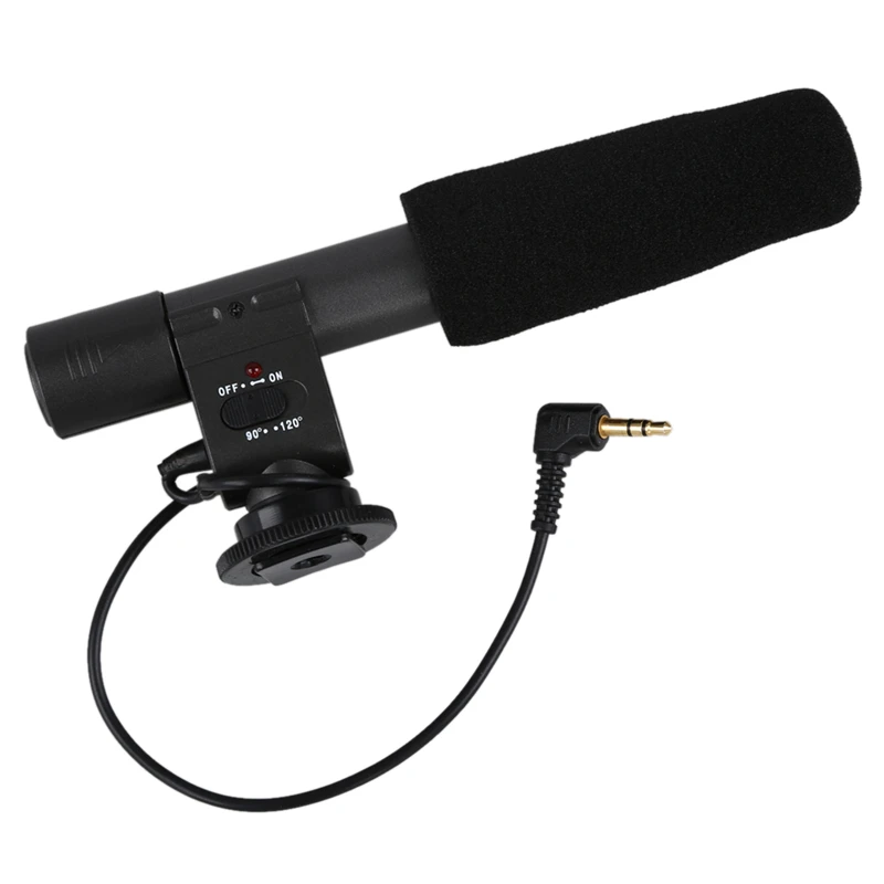ABKT-SG-108 стерео микрофон для DSLR DV камеры черный