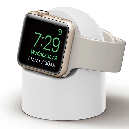 Подставка для зарядки для Apple Watch 4 3 2 1 iWatch series 4 3 2 1 42 мм 38 мм 44 мм 40 мм подставка держатель Черный Белый часы аксессуары - Цвет ремешка: White