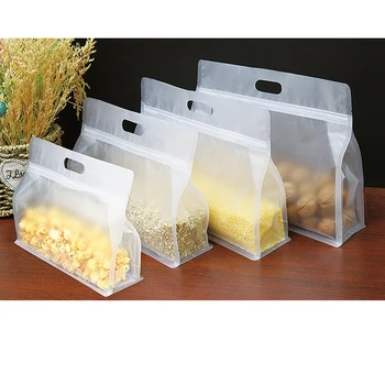 

1pc Resealable Zipper Stand Up Portable Pouches Thickened Snack Packing Carry Pack Bags Plastic Food Saver Sealable Storage Bag