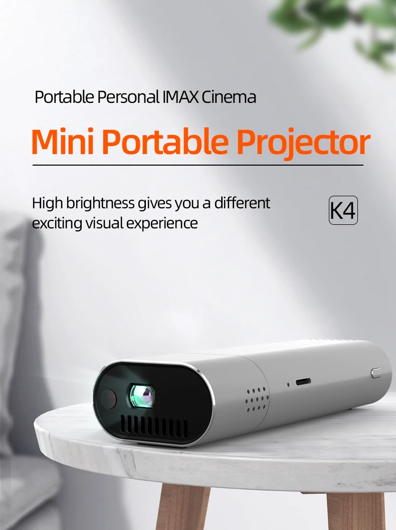 SMART Mini Projector K4 ポータブル ミニプロジェクター（Kxin