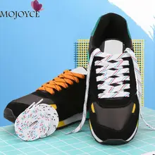 Новые плоские шнурки двухслойные плетеные Цветные шнурки Спортивные Повседневные модные кроссовки парусиновая обувь шнурки веревочный шнур шнурки