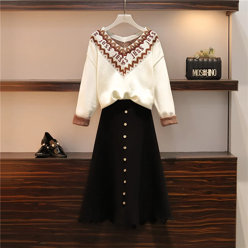 plus size black two piece outfits