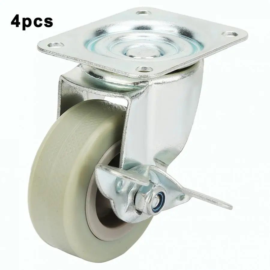 

4Pcs/set Universal 2 inch Swivel Bearing Caster Wheels for Trolley Light with Brake