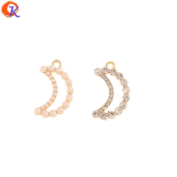 

Cordial Design 50Pcs 13*22MM Jewelry Accessories/Hand Made/Charms/Moon Shape/Jewelry Making/DIY Pendant/Earring Findings