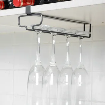 

Free Installation Wine Glass Holder Home Multifunctional Wine Cup Holder Simple Champagne Goblet Racks Hanger Botellero De Vino