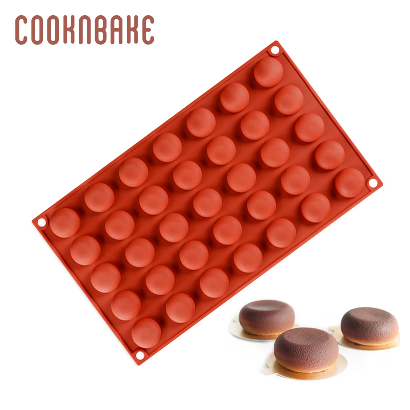 

COOKNBAKE silicone mold for candy chocolate round gummy ice cube tray biscuit cake decoration tool 35 cavity DIY party christmas