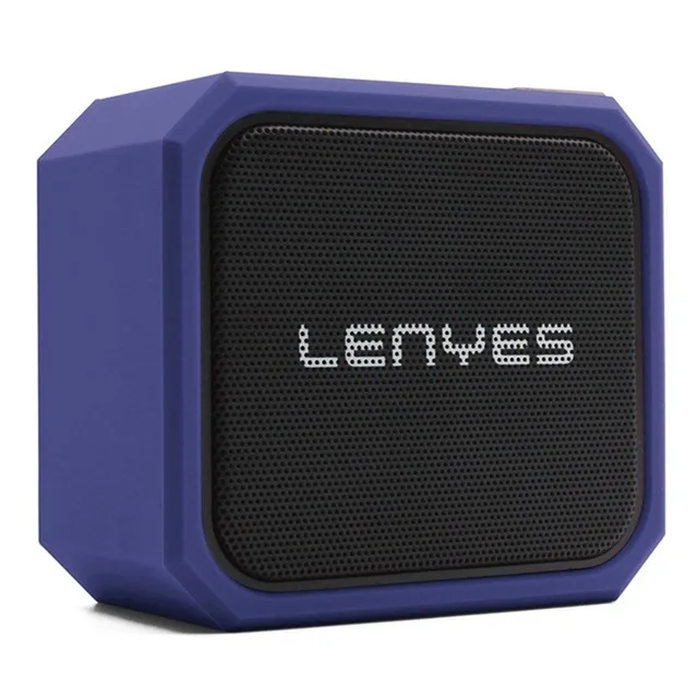Lenyes Bluetooth мини динамик TWS Портативный Открытый водонепроницаемые беспроводные динамики Hifi стерео сабвуфер TF карта громкий динамик s S105 - Цвет: Blue No Box