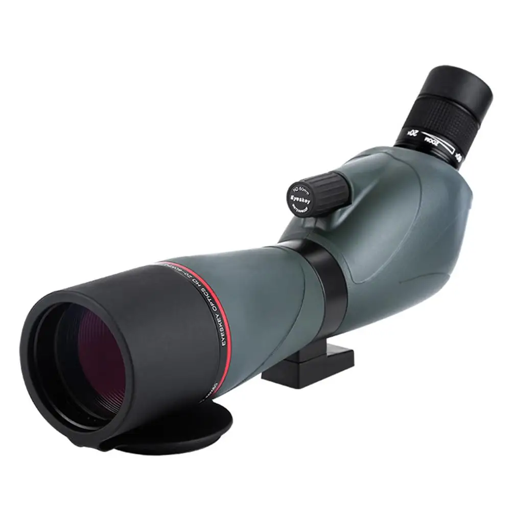 Eyeskey 20-60x60 водонепроницаемый Зрительная труба Zoom Зрительная труба полный многослойный наблюдения за птицами Монокуляр телескоп на открытом воздухе путешествия - Цвет: Зеленый