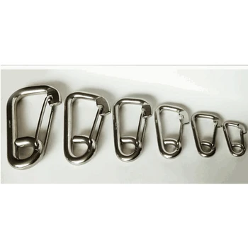 

2pcs Durable Marine Spring Snap Hooks,304 Stainless Steel (6x60mm+8x80mm)