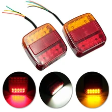 

26 LED Lights for Car Red Yellow Double Color Taillights Universal Parking Barking Driving Warning Signal Lights Car Accessories