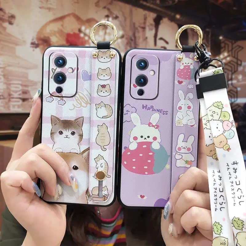 New Arrival Back Cover Phone Case For One Plus 9/1+9 Black Cartoon Fashion Design Cute | Мобильные телефоны и аксессуары