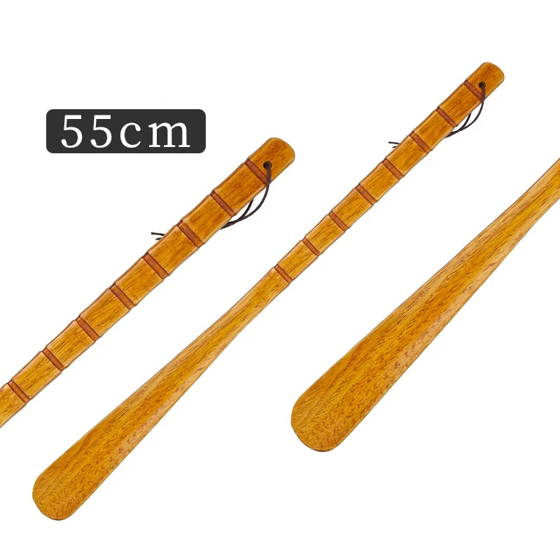 Wood color 55cm 55 см 70 см Профессиональный деревянный рожок для обуви Гибкая длинная ручка рожок для обуви полезный подъемник для обуви профессиональные обувные ложки инструменты для дома - Цвет: Wood color 55cm