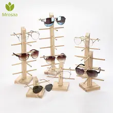 Hot Multi capas de madera gafas de sol estantes de muestra gafas puesto expositor titular de la joyería para múltiples pares gafas escaparate mujeres