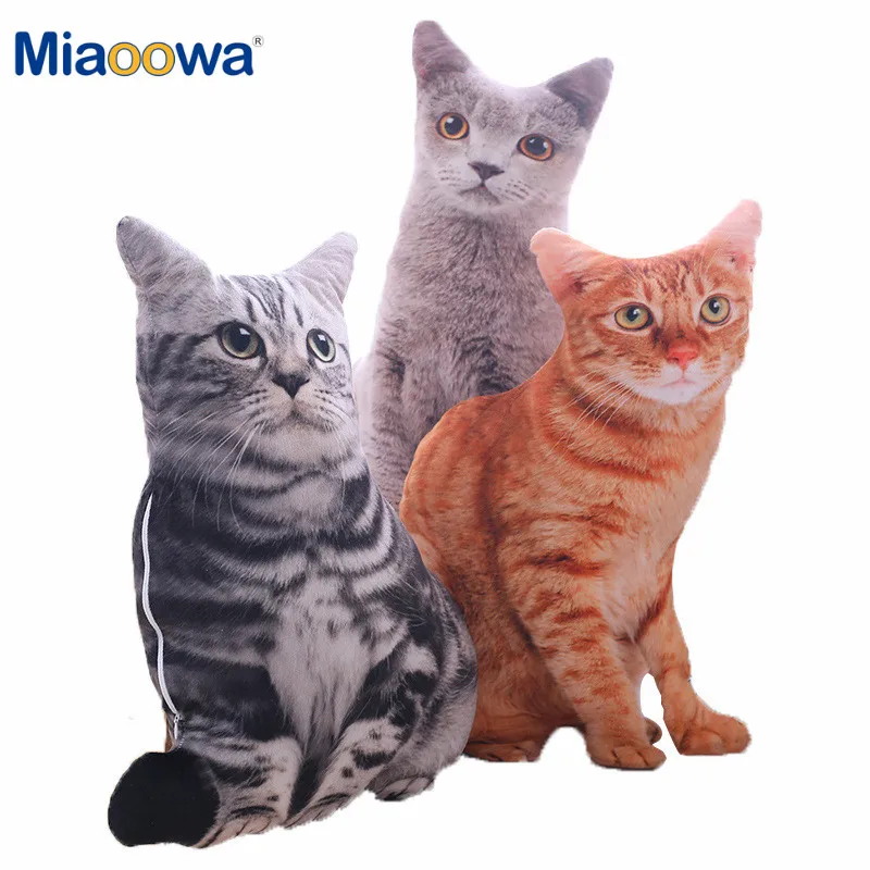 Soft Plush Cat Pillow for Kids and Home Decor