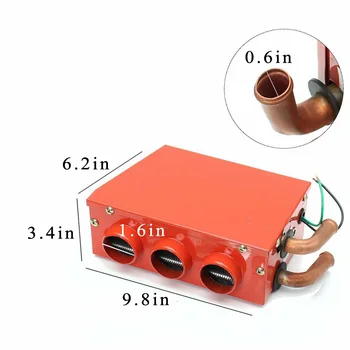 

Auto Car heater Interior Inner Defroster Heating 3 Hole 12 volts 24W Useful
