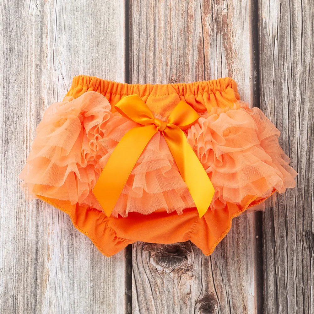 Baby Cotton lace Bloomers shorts Cute Baby Diaper Cover Newborn Flower Shorts Toddler fashion Summer Satin Pants with Skirt