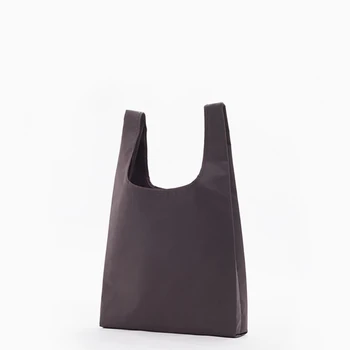 

4Pcs Large Tote Foldable Durable Oxford Cloth Shopping Bag Lightweight Eco-friendly Pouch Handbags Solid Reusable Storage Home