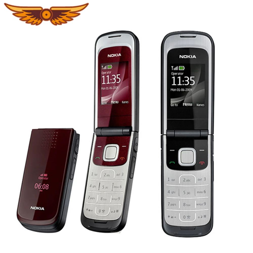 Оригинальный разблокированный телефон Nokia 2720 Восстановленный складной сотовый с