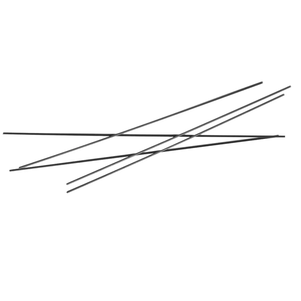 Pack of 5 Carbon Fiber Rods Bars RC Airplane Making Repairing Accs 2.5x200mm