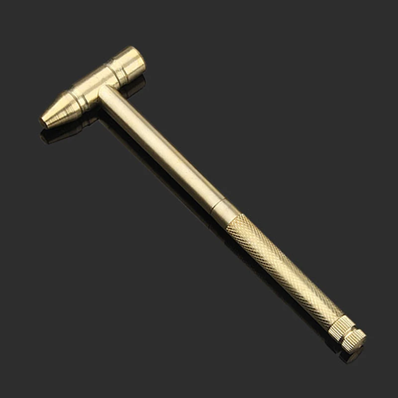 Copper Hammer Rubber Head Hammer 5 In 1 Multifunctional Porcelain Built-in Small Screwdriver Indoor Outdoor Mini Tool mini hammer rubber hammer